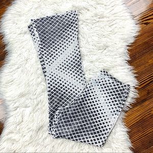 Vintage Y2K Charlotte Russe Mesh Abstract Geometric Print Stretch Flare Pants